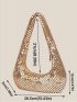 Sequin Decor Hobo Bag