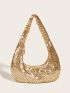 Sequin Decor Hobo Bag