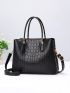 Crocodile Embossed Square Bag, Mothers Day Gift For Mom