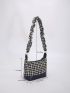 Plaid Pattern Shoulder Bag