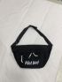 Letter Graphic Fanny Pack