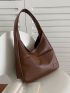 Snap Button Hobo Bag