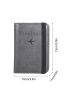 Airplane & Letter Graphic Passport Case