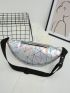 Geometric Pattern Waist Bag