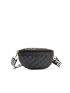 Quilted Zip Front Waist Bag