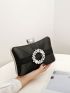 Rhinestone Decor Chain Evening Bag