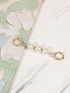 Faux Pearl Decor Bag Strap