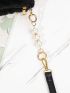 Faux Pearl Decor Bag Strap