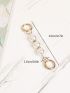 Faux Pearl Decor Bag Strap