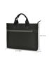 Men Minimalist Double Handle Laptop Handbag Briefcase