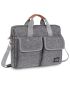 Men Letter Patch Decor Laptop Handbag Briefcase