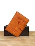 Letter & Airplane Embossed Passport Case