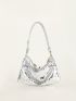 Sequin Decor Hobo Bag