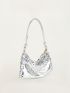 Sequin Decor Hobo Bag