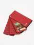 Letter & Litchi Embossed Card Holder