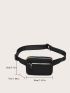 Mini Zip Front Waterproof Waist Bag