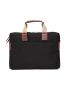 Men Patch Detail Waterproof Laptop Handbag Briefcase