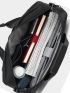 Men Patch Detail Waterproof Laptop Handbag Briefcase