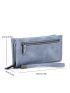 Zipper Decor Long Wallet