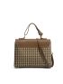 Houndstooth Pattern Flap Square Bag