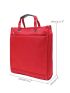 Men Neon-red Double Handle Briefcase