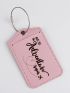 Letter Graphic Luggage Tag