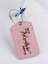 Letter Graphic Luggage Tag