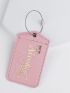 Letter Graphic Luggage Tag