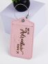 Letter Graphic Luggage Tag