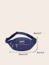 Quilted Zip Front Fanny Pack