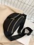 Minimalist Zipper Front Waist Bag