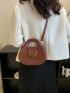 Mini Minimalist Snap Button Saddle Bag