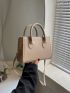 Minimalist Double Handle Square Bag