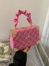 Mini Quilted Detail Bow Decor Chain Box Bag