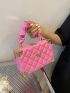 Mini Quilted Detail Bow Decor Chain Box Bag