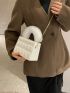 Mini Crocodile Embossed Fuzzy Chain Box Bag