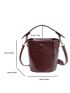 Mini Crocodile Embossed Bucket Bag