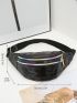 Black Fanny Pack PVC