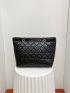 Quilted & Heart Pattern Grommet Eyelet Shoulder Tote Bag