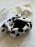 Fluffy Cow Pattern Square Bag