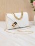 Quilted Flap Chain Crossbody Bag