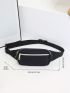 Double Zipper Waist Bag