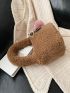 Mini Fluffy Bucket Bag With Bag Charm