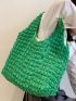 Minimalist Textured Shopper Bag