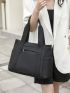 Minimalist Shopper Bag With Purse