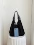 Solid Color Tote Bag Double Handle