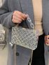 Mini Clear Textured Chain Box Bag