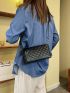 Quilted Flap Square Bag