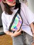 Holographic Transparent Waist Bag