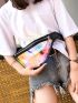 Holographic Transparent Waist Bag